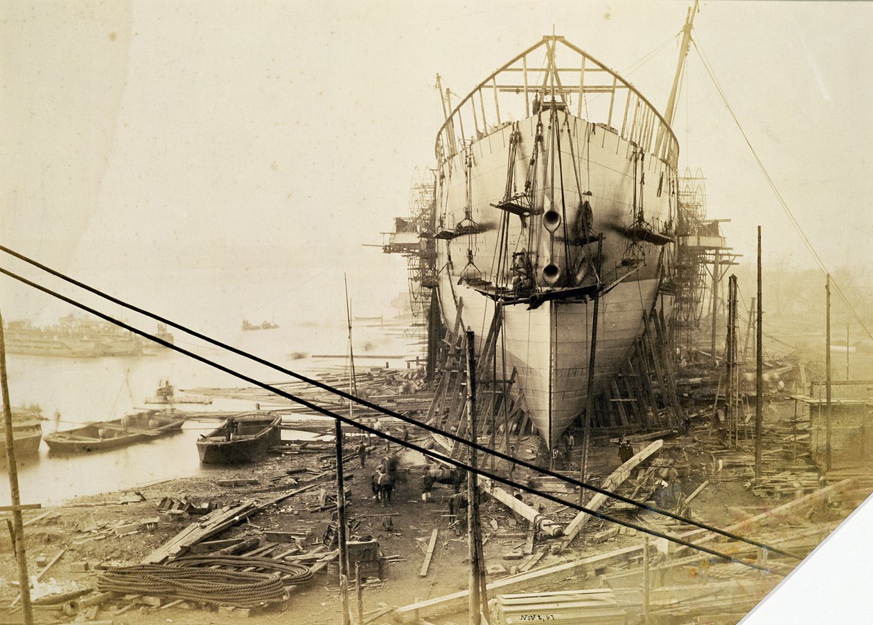 The Great Eastern, 1857 (albumin nyomat) alkotó: Robert Howlett