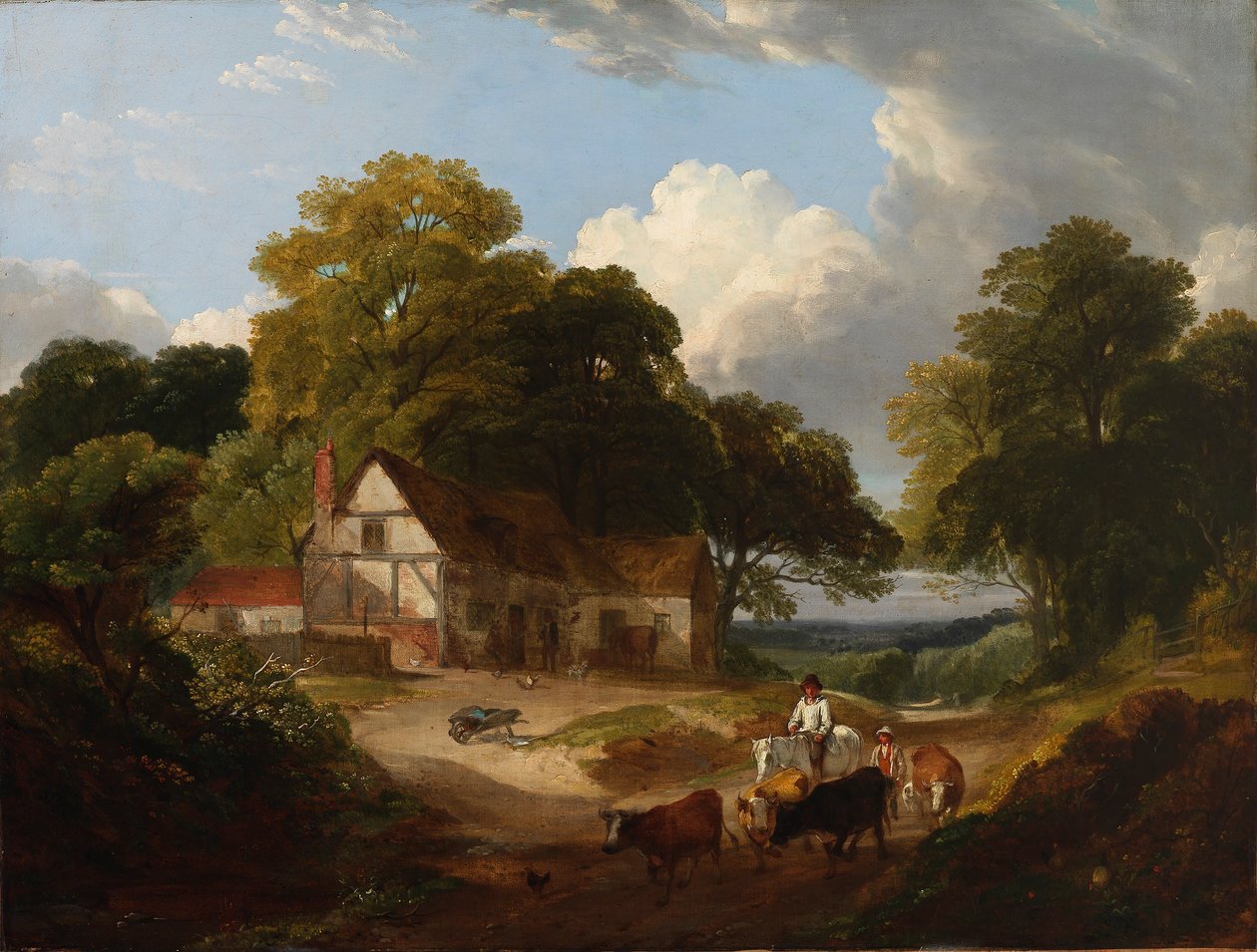Barnyard jelenet alkotó: Robert Ladbrooke