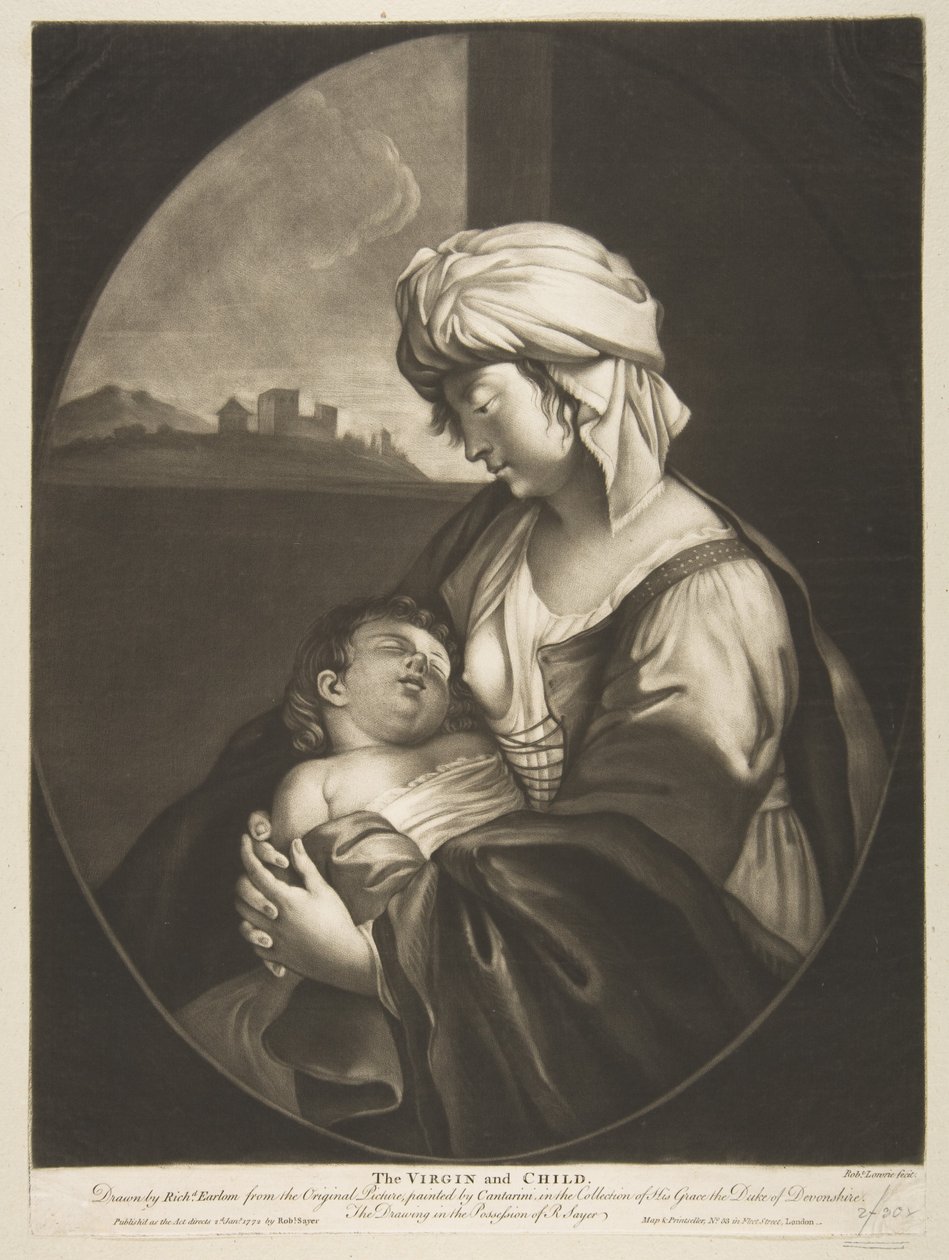 Szűz és gyermek, 1772. alkotó: Robert Laurie