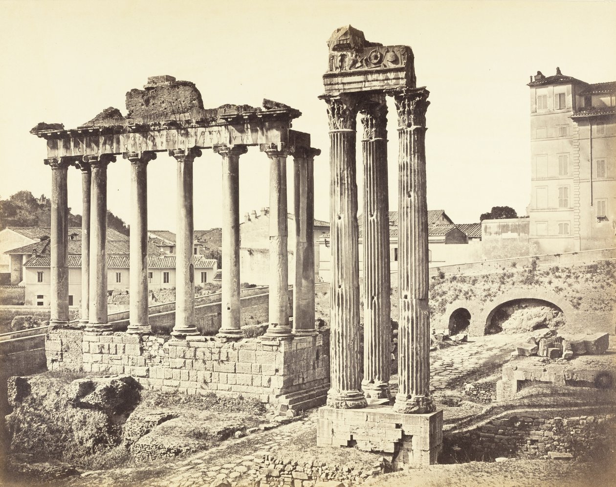 Cím nélkül (a Forum Romanum romjai) alkotó: Robert MacPherson