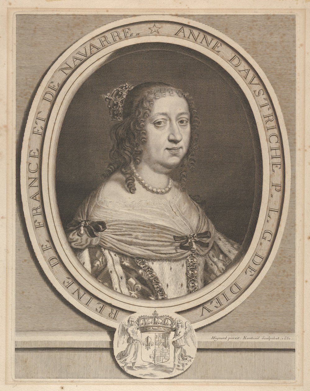 Ausztriai Anna, 1660. alkotó: Robert Nanteuil