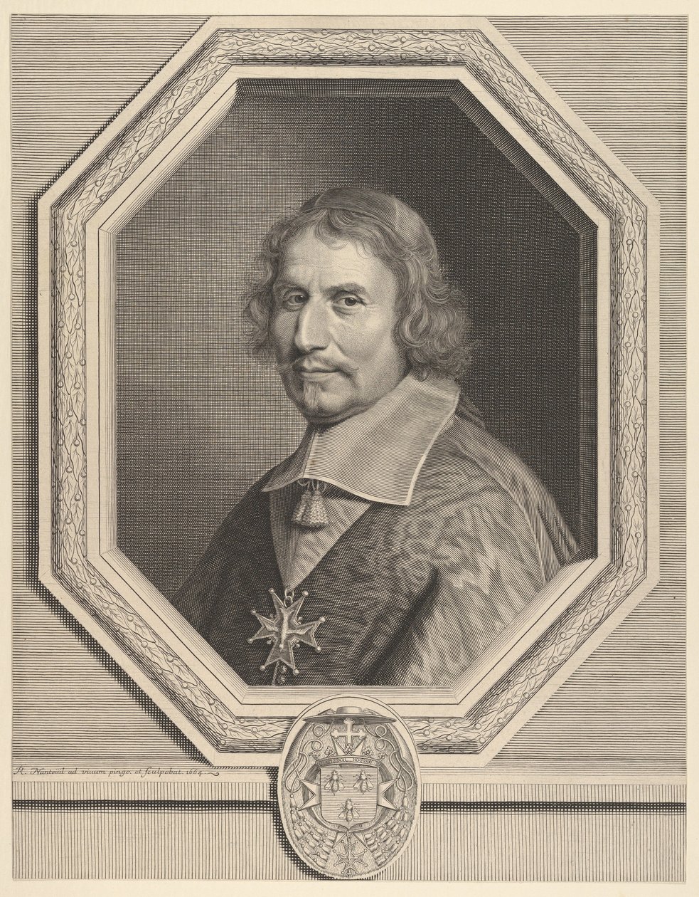 Antonio Barberini bíboros, 1664. alkotó: Robert Nanteuil