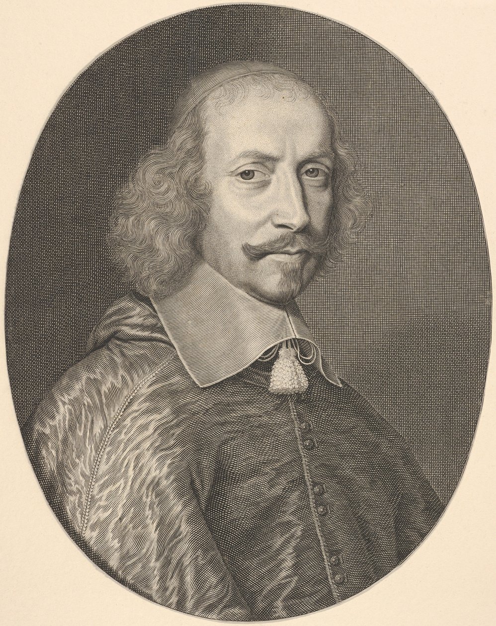 Jules Mazarin bíboros, 1655. alkotó: Robert Nanteuil