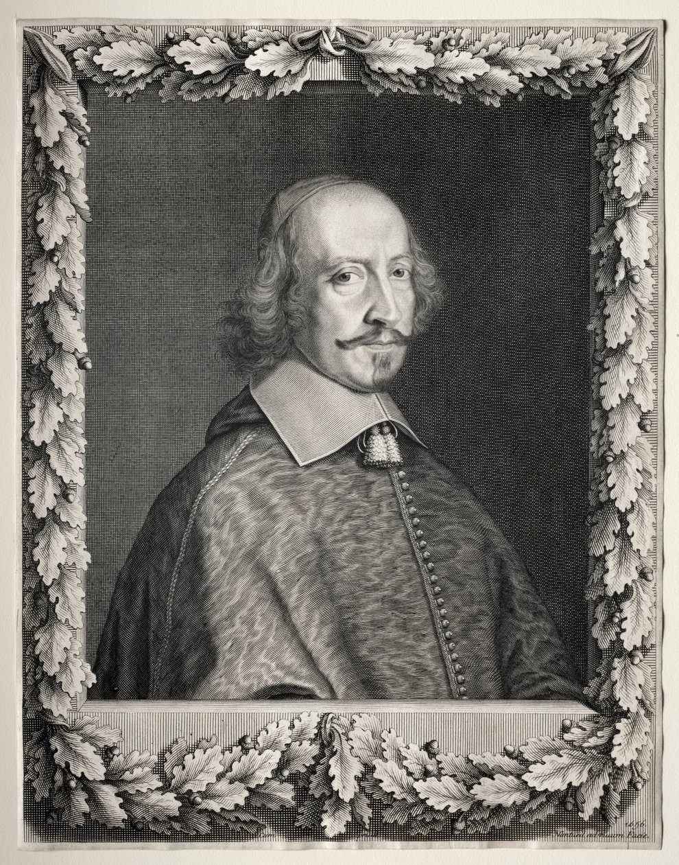 Mazarin bíboros, 1656. alkotó: Robert Nanteuil