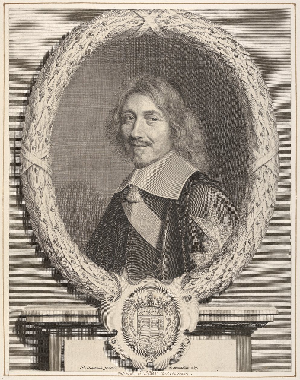 Le Tellier kancellár, 17. század. alkotó: Robert Nanteuil