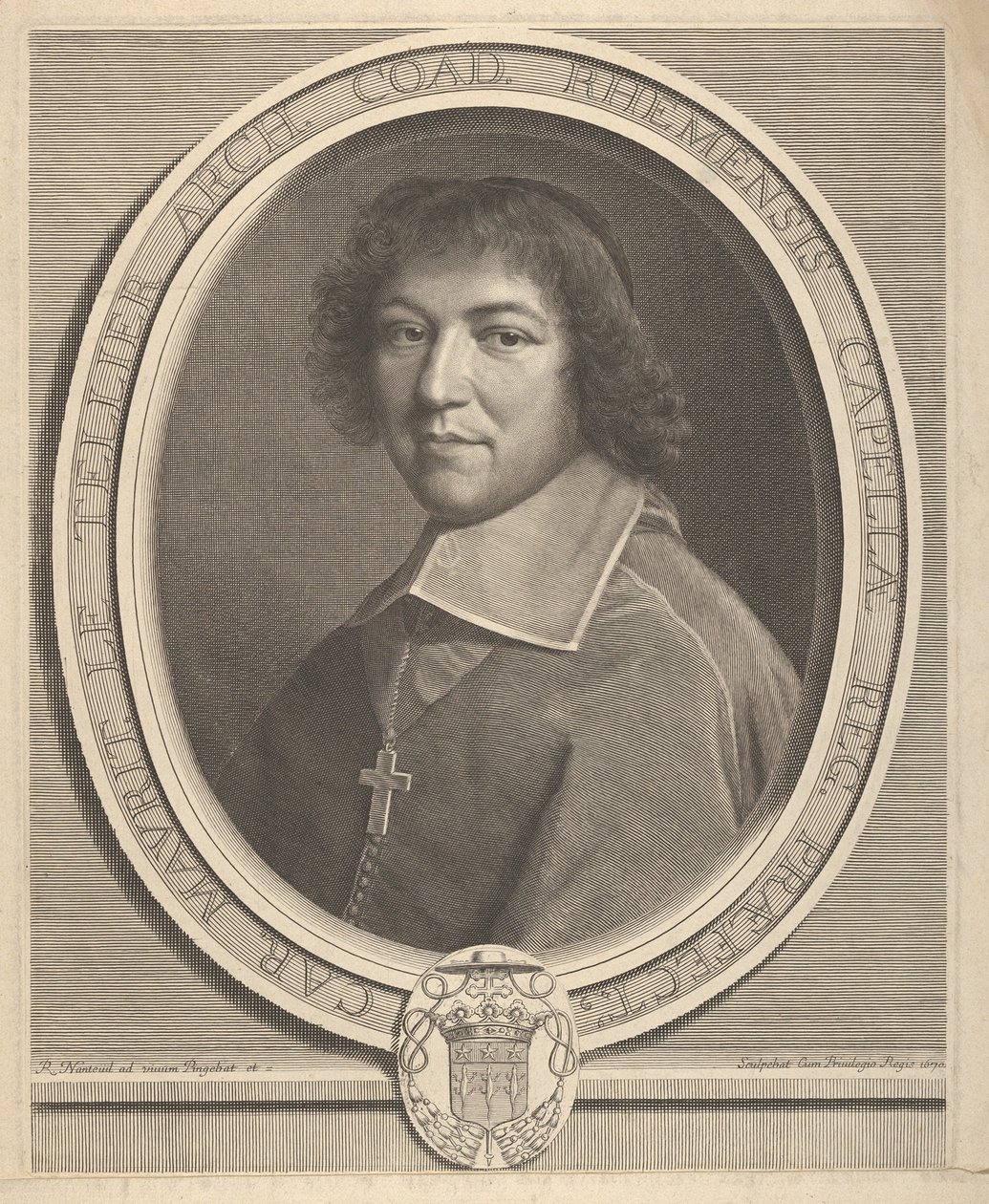 Charles-Maurice Le Tellier, 1670. alkotó: Robert Nanteuil