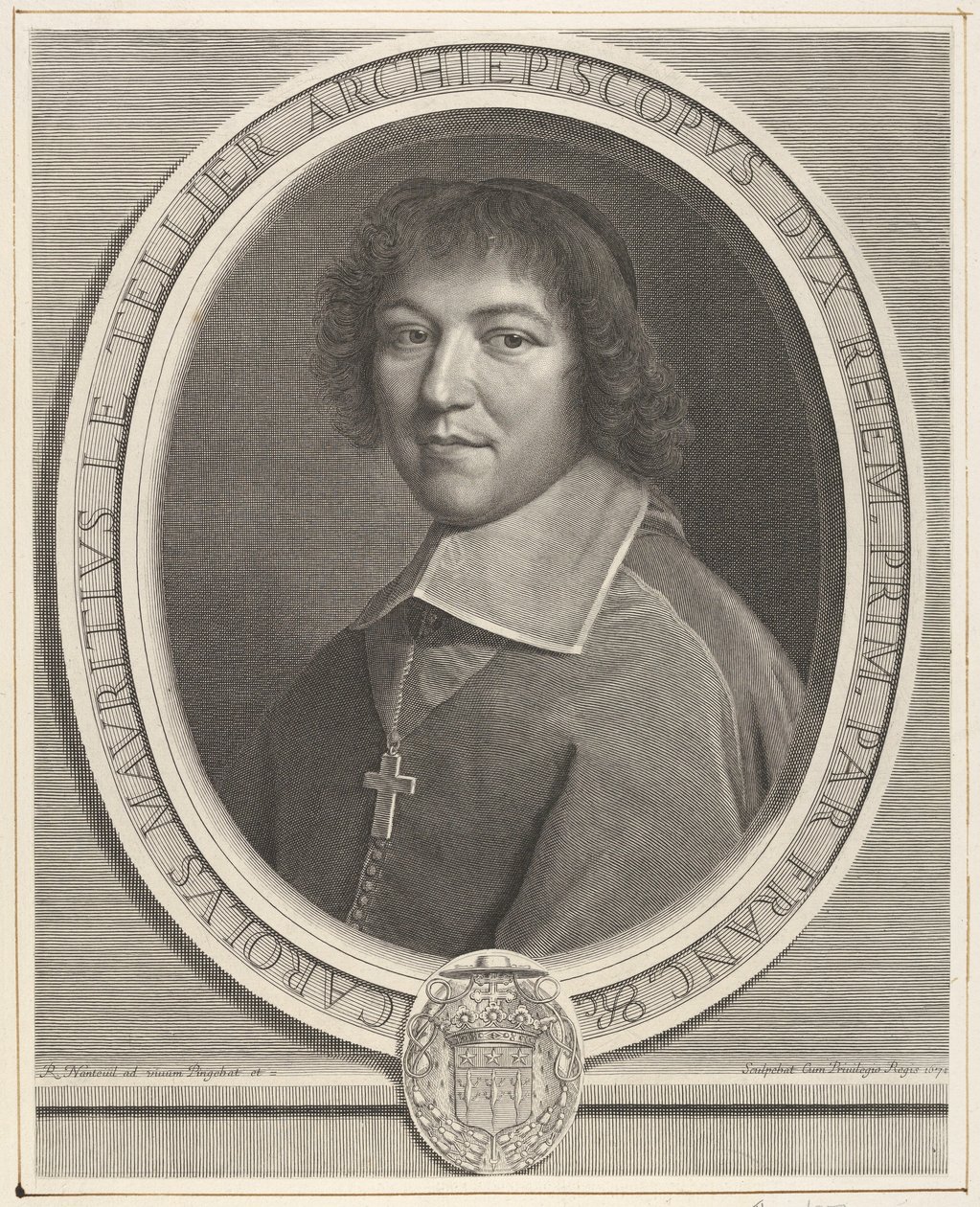 Charles-Maurice le Tellier, 1671. alkotó: Robert Nanteuil