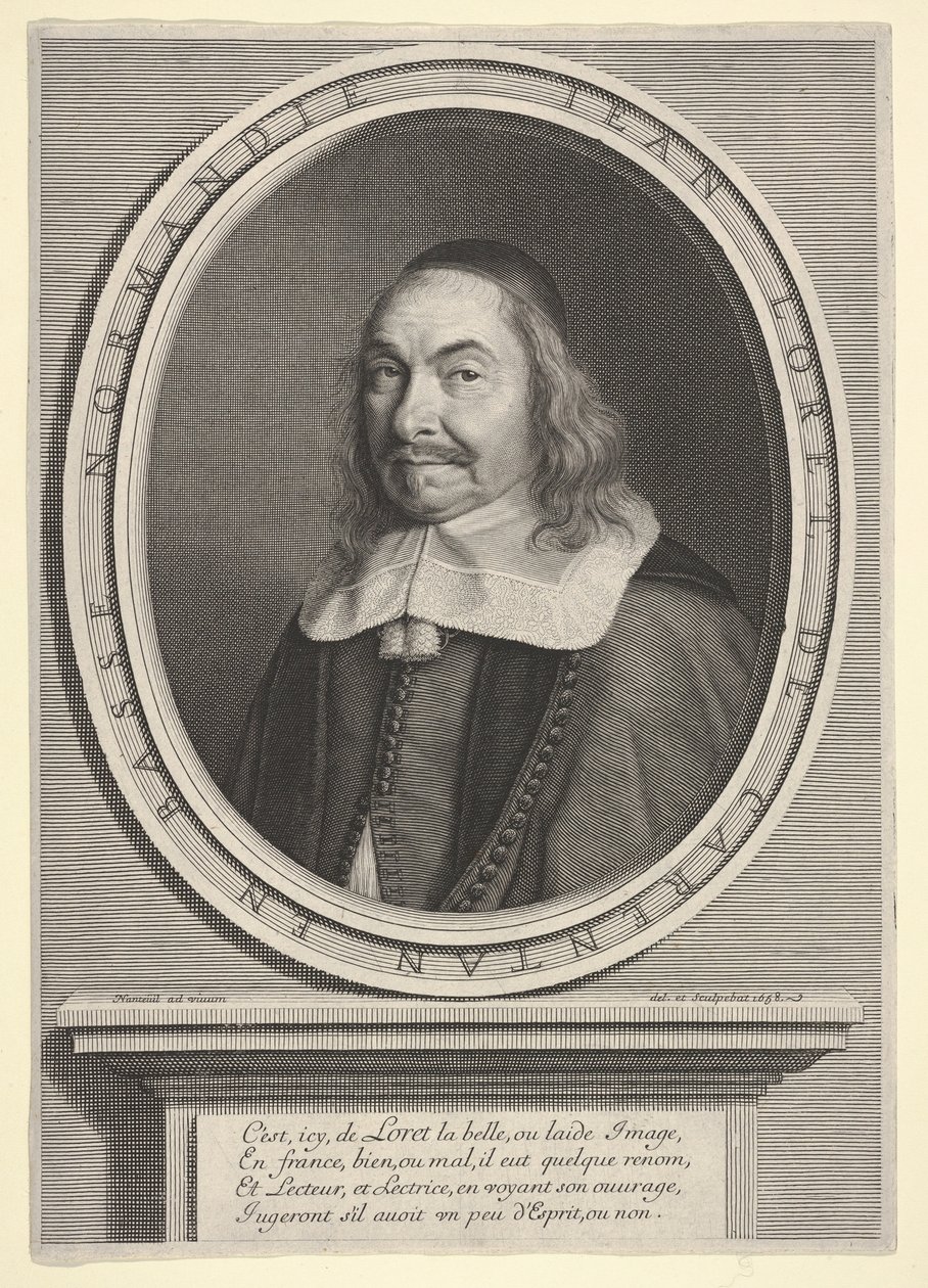 Jean Loret, 1658. alkotó: Robert Nanteuil