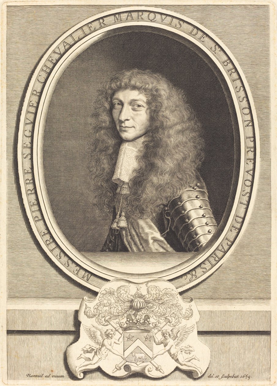Pierre Seguier, de Saint-Brisson márki alkotó: Robert Nanteuil