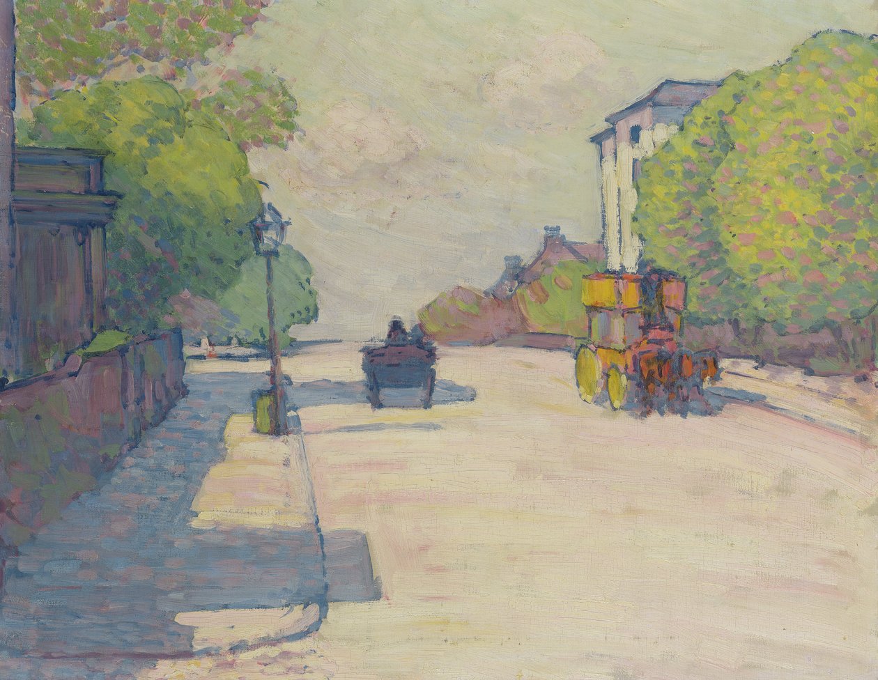 Adelaide Road napfényben, 1910 alkotó: Robert Polhill Bevan