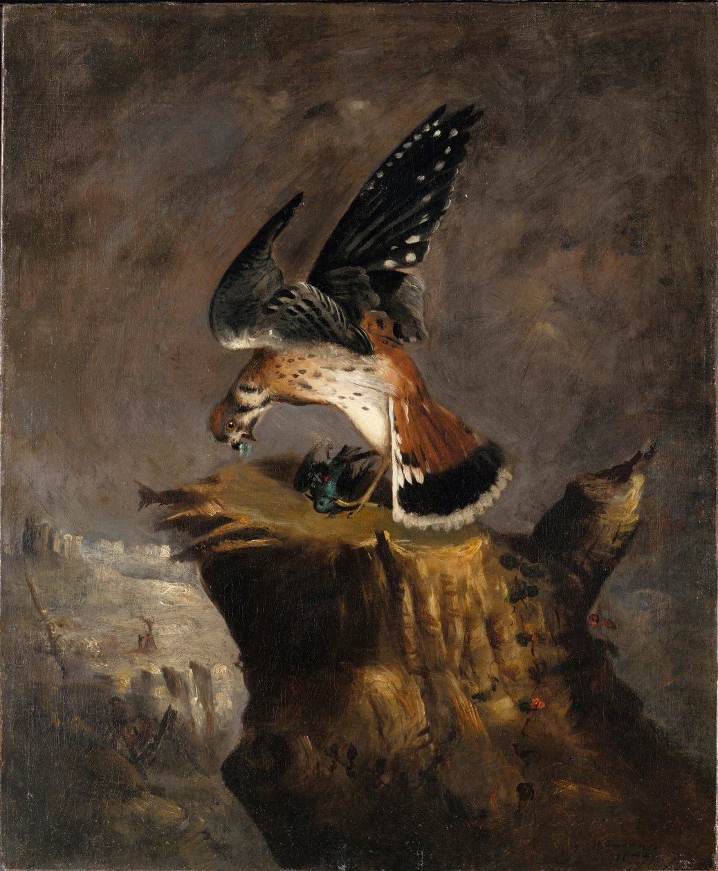Keselyű és zsákmánya alkotó: Robert S. Duncanson