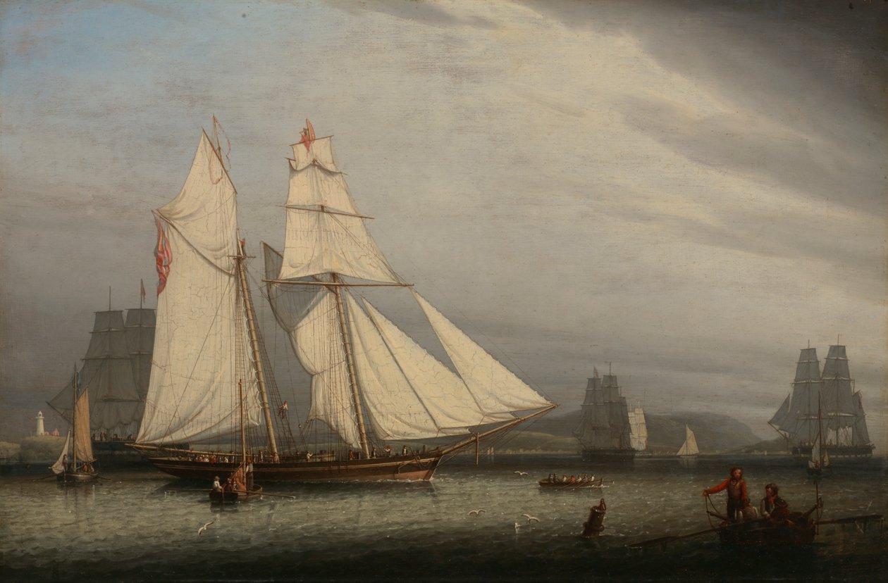 Kikötői jelenet, 1842. alkotó: Robert Salmon
