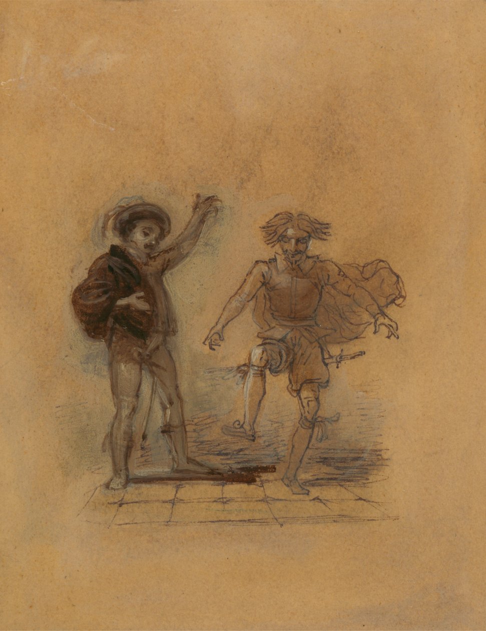 Malvolio táncol alkotó: Robert Smirke