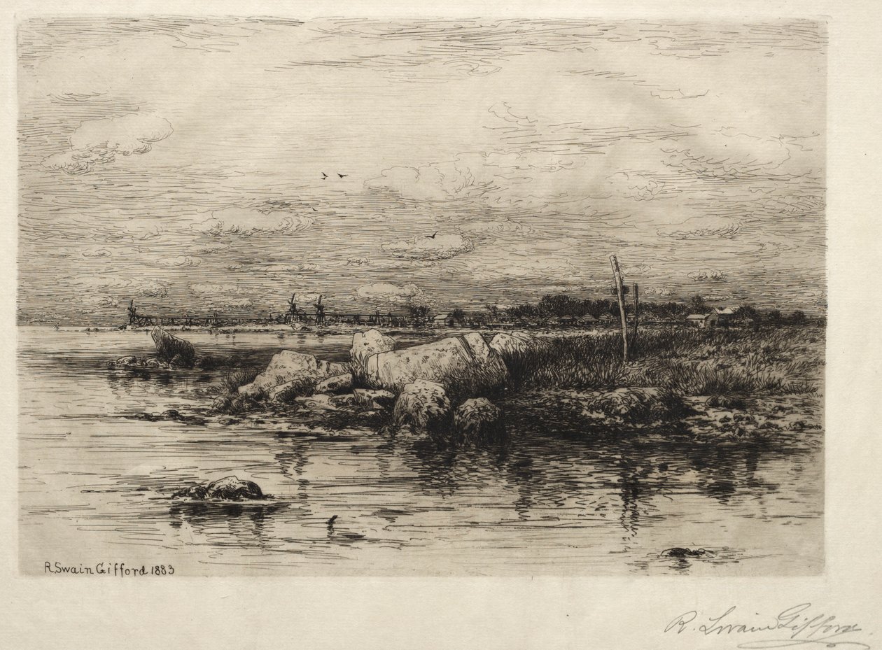 Az Apponaganasett folyó torkolata alkotó: Robert Swain Gifford