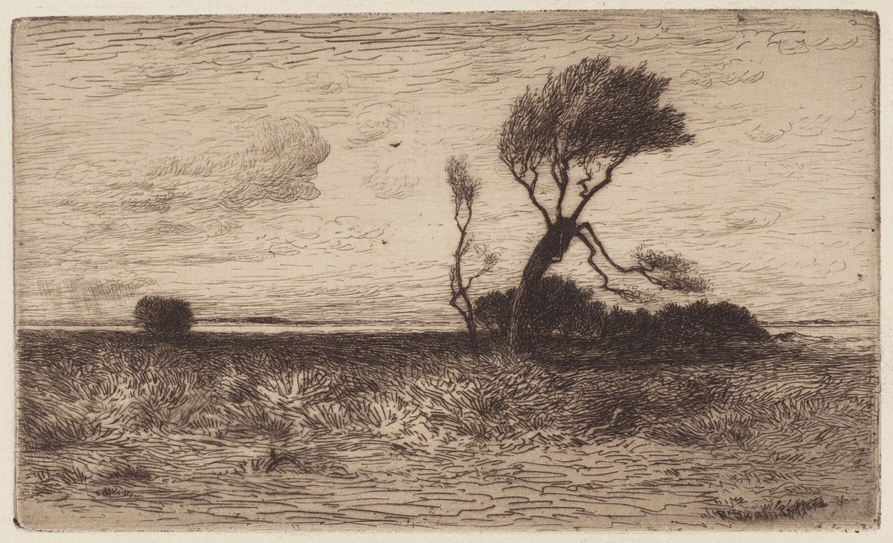A part közelében [kis tányér] alkotó: Robert Swain Gifford
