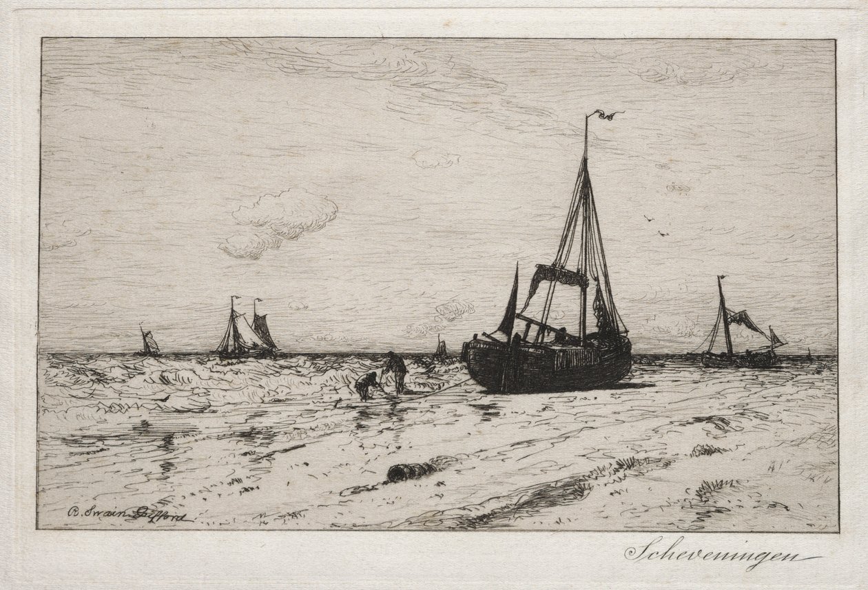 Scheveningen. alkotó: Robert Swain Gifford