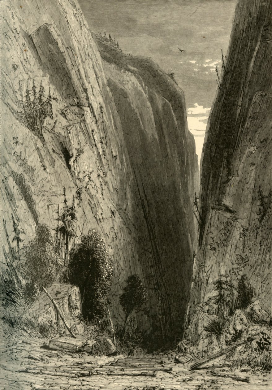 "Umpqua Canon", 1872. alkotó: Robert Swain Gifford