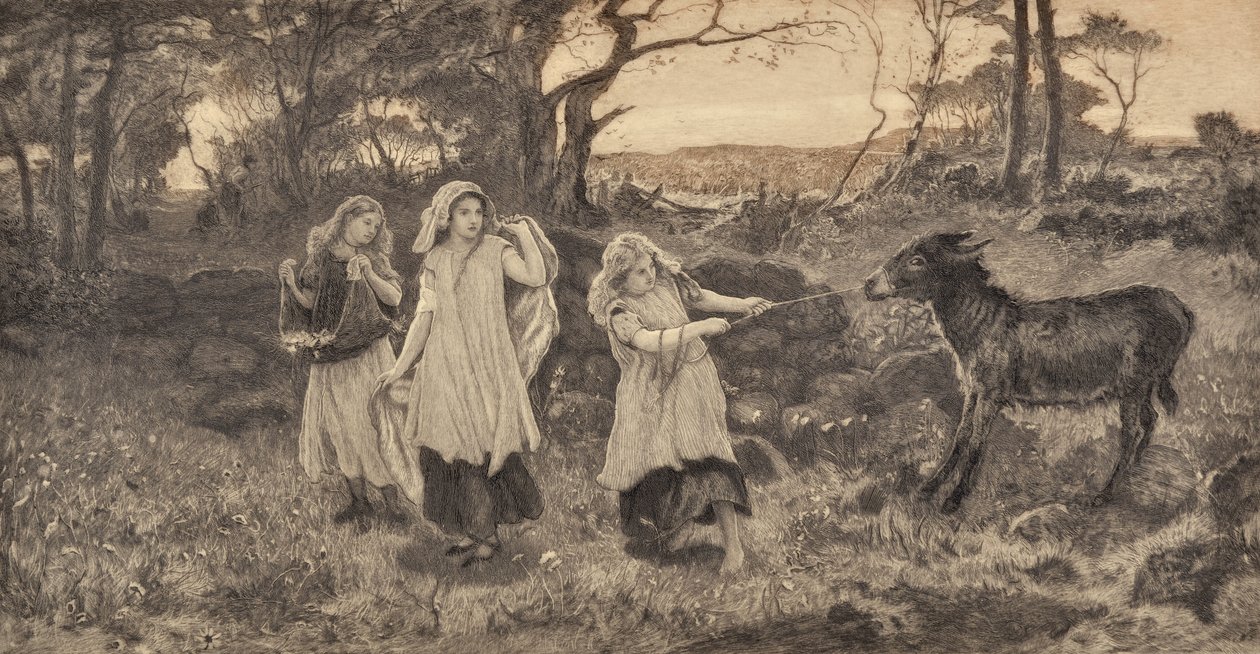 Három lány és egy szamár alkotó: Robert Walker Macbeth