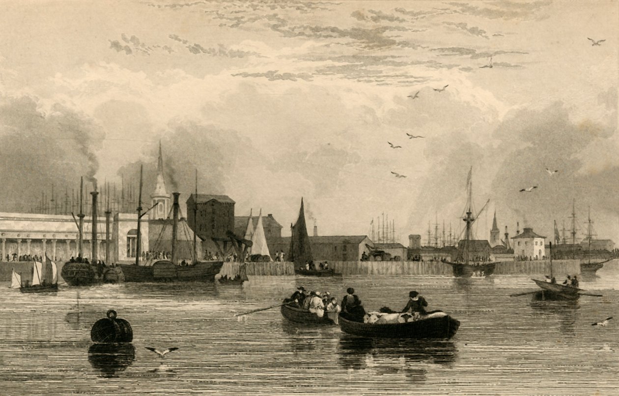 Liverpool, a Mersey-ből, No. III..., c1830. alkotó: Robert Wallis