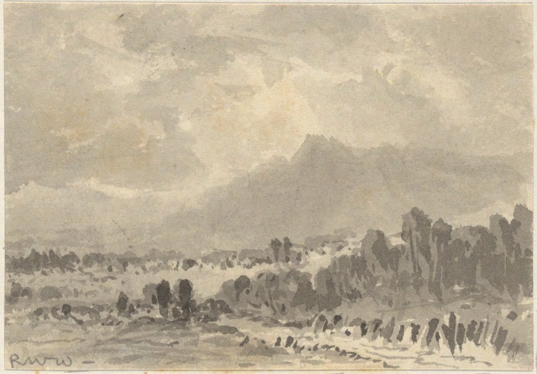 Táj - sziklák és hegyek alkotó: Robert Walter Weir