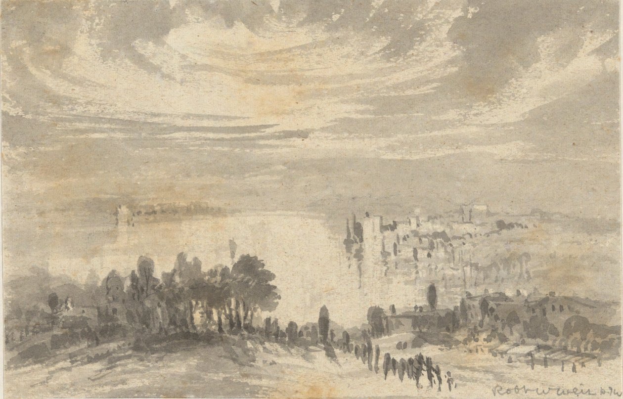 Táj - város egy öbölben alkotó: Robert Walter Weir