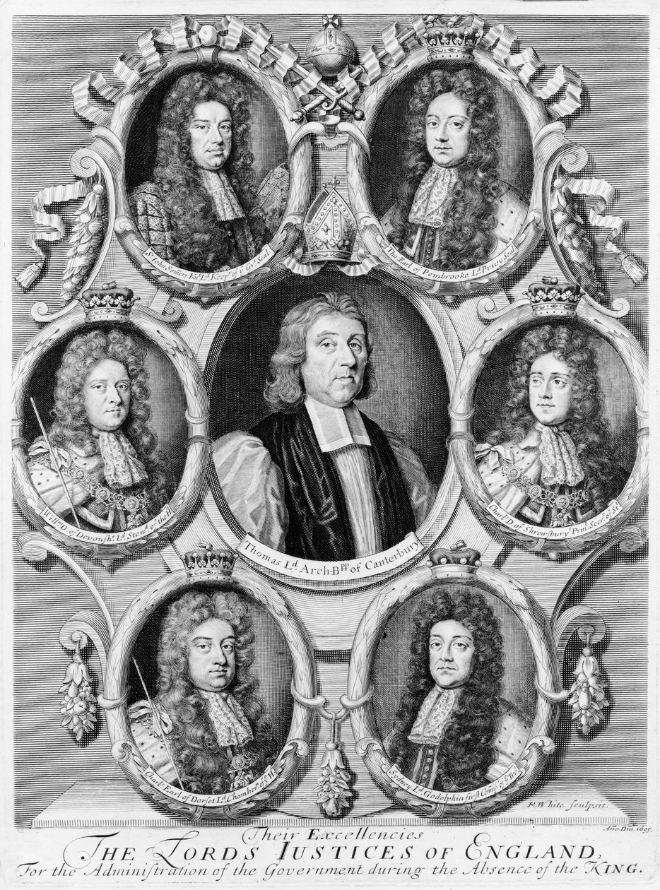 The Lord Justices of England, 1695 alkotó: Robert White