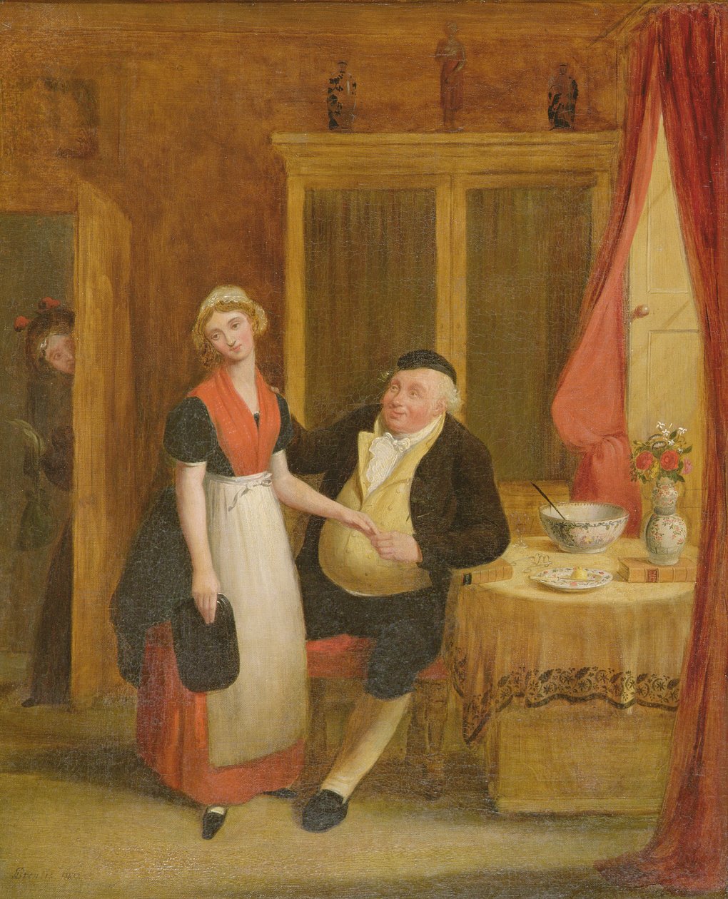 Kellemetlen figyelem, 1839 alkotó: Robert William Buss