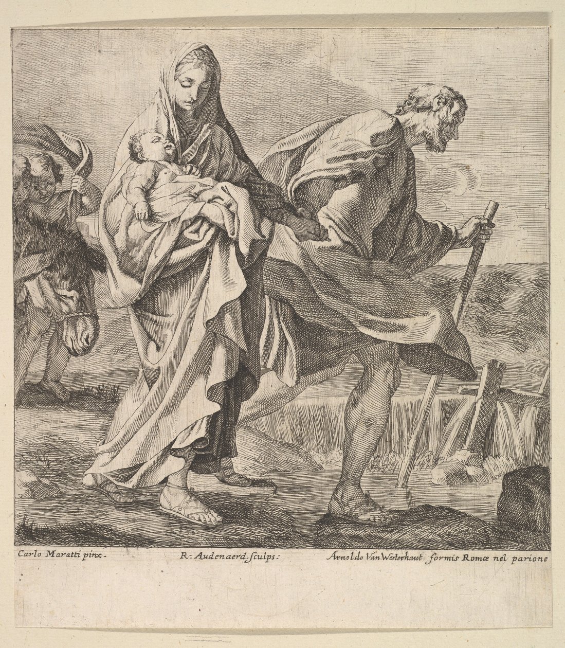 Repülés Egyiptomba. alkotó: Robert van Audenaerde