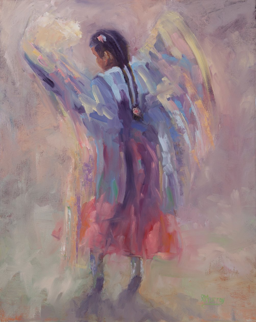 Angel Can Fly, 2015 (olaj, vászon) alkotó: Roberta Murray