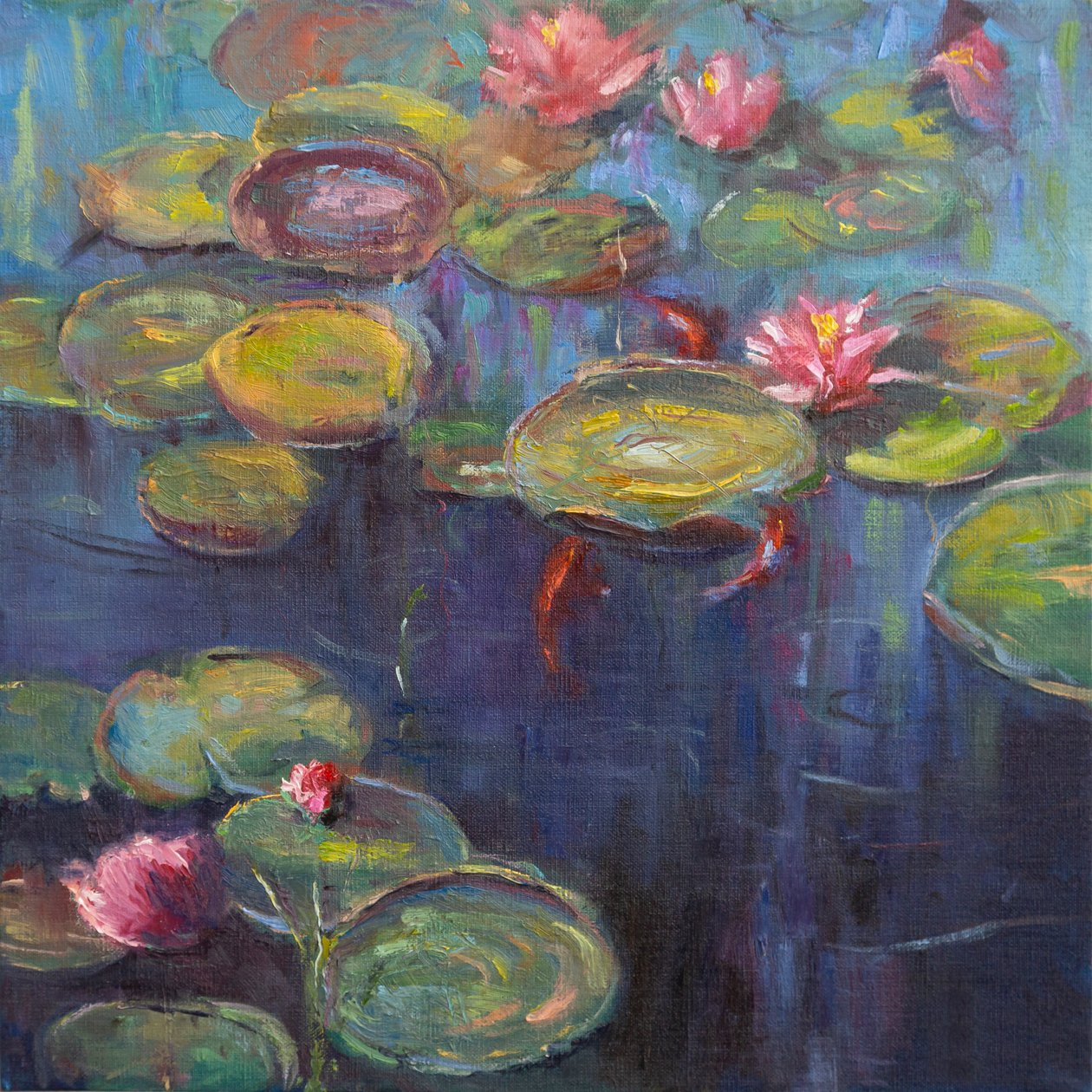 The Koi Pond, 2020 (olaj, vászon) alkotó: Roberta Murray