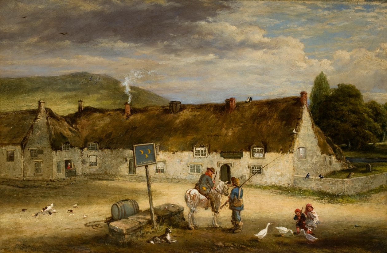 The Three Half Moons, Rothbury, 1887 alkotó: Robinson Elliott