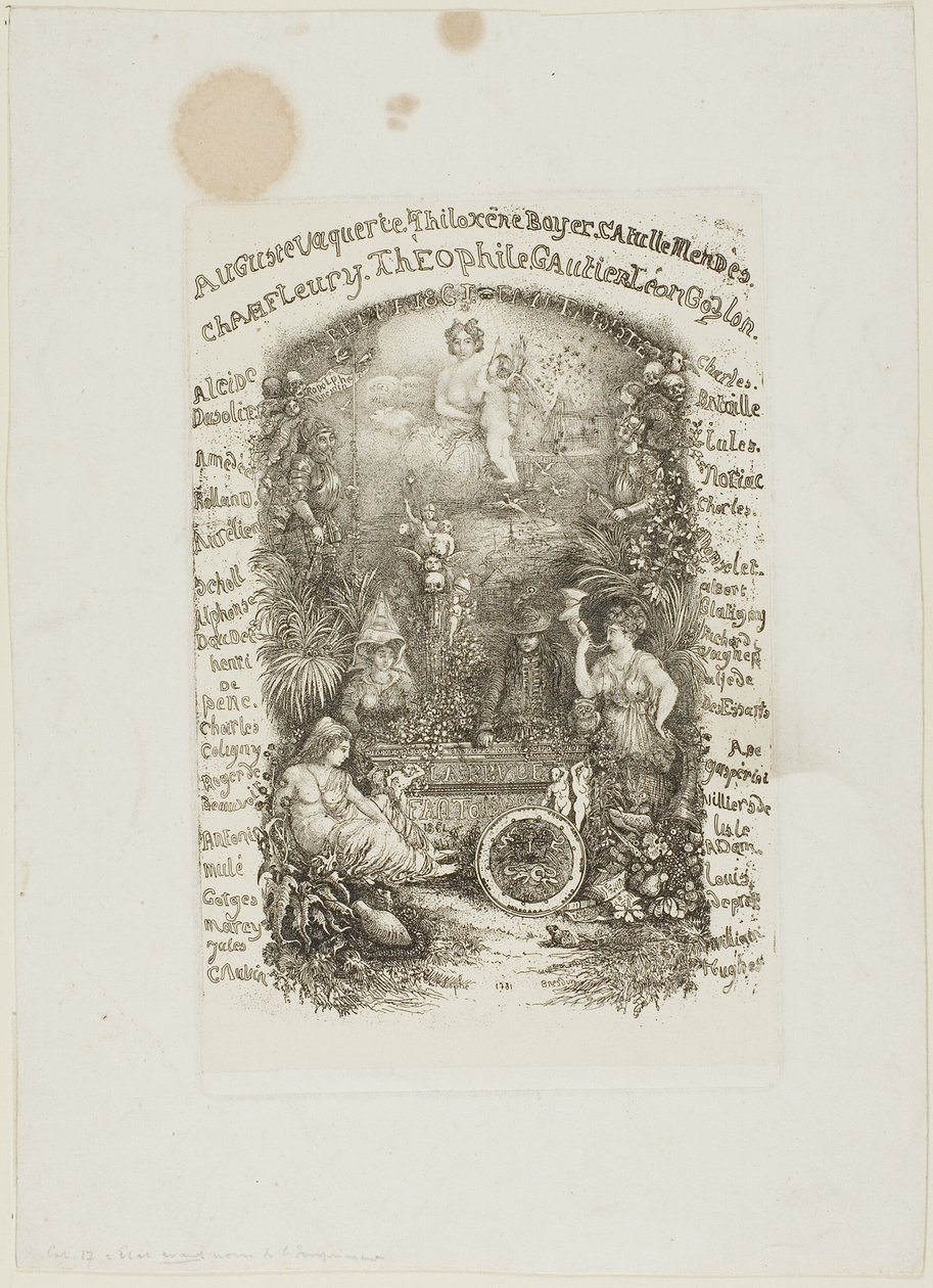 A Revue Fantaisiste előlapja alkotó: Rodolphe Bresdin