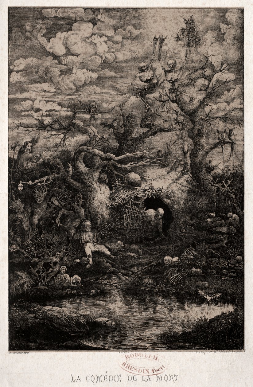 A halál komédiája alkotó: Rodolphe Bresdin