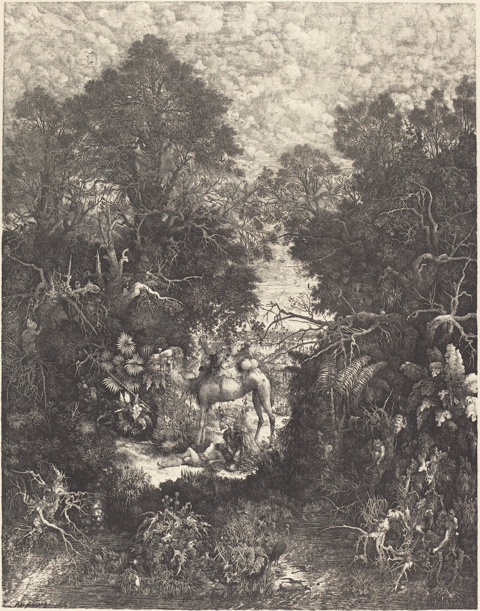 Az irgalmas szamaritánus alkotó: Rodolphe Bresdin