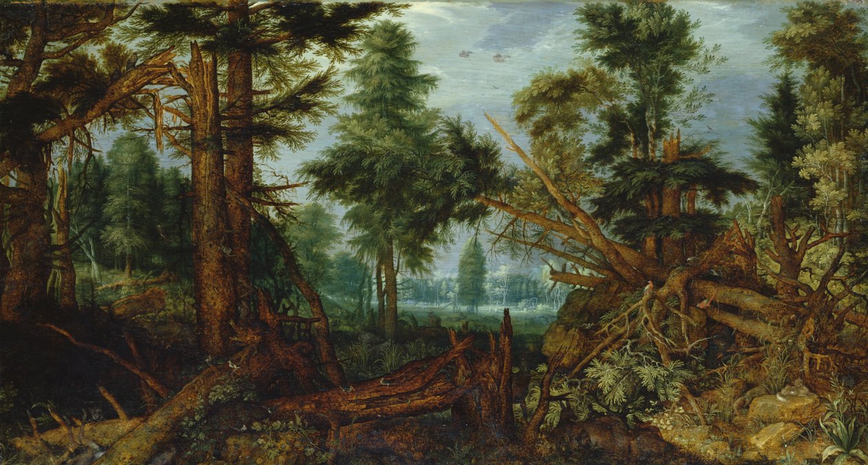 Woods a vihar után alkotó: Roelandt Jacobsz. Savery