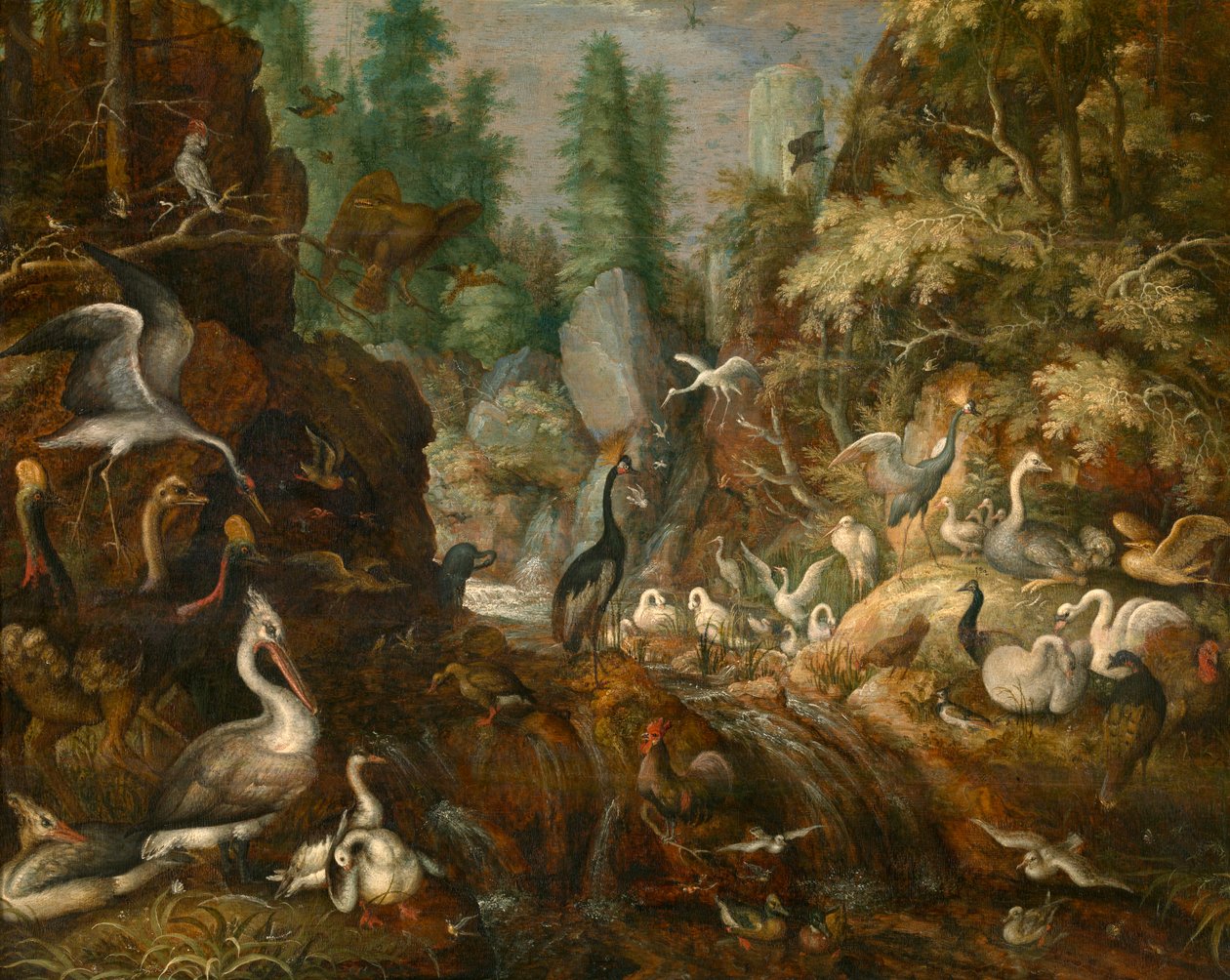 Madárparadicsom (olaj a panelen) alkotó: Roelandt Jacobsz. Savery