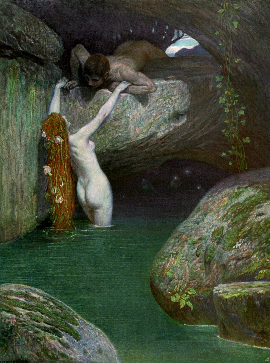 "A barlangban", 1902-1903. alkotó: Roessler