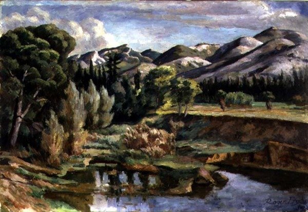 Jelenet Franciaországban (olaj, vászon) alkotó: Roger Eliot Fry