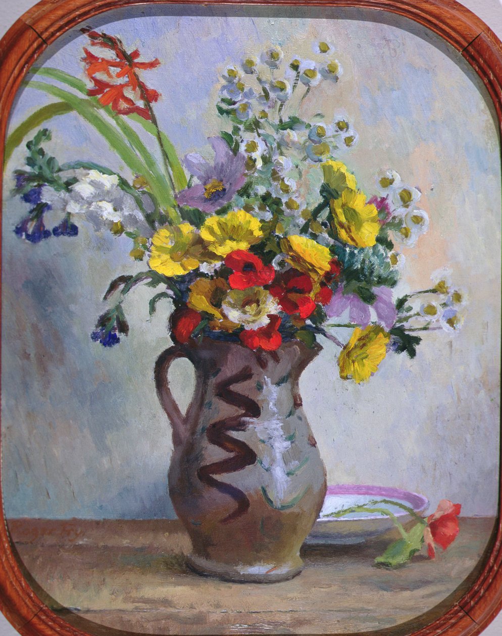 Nyári virágok, 1922 körül (olaj, fedélzeten) alkotó: Roger Eliot Fry