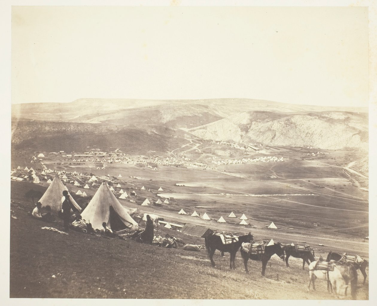 Lovassági tábor, Balaklava alkotó: Roger Fenton