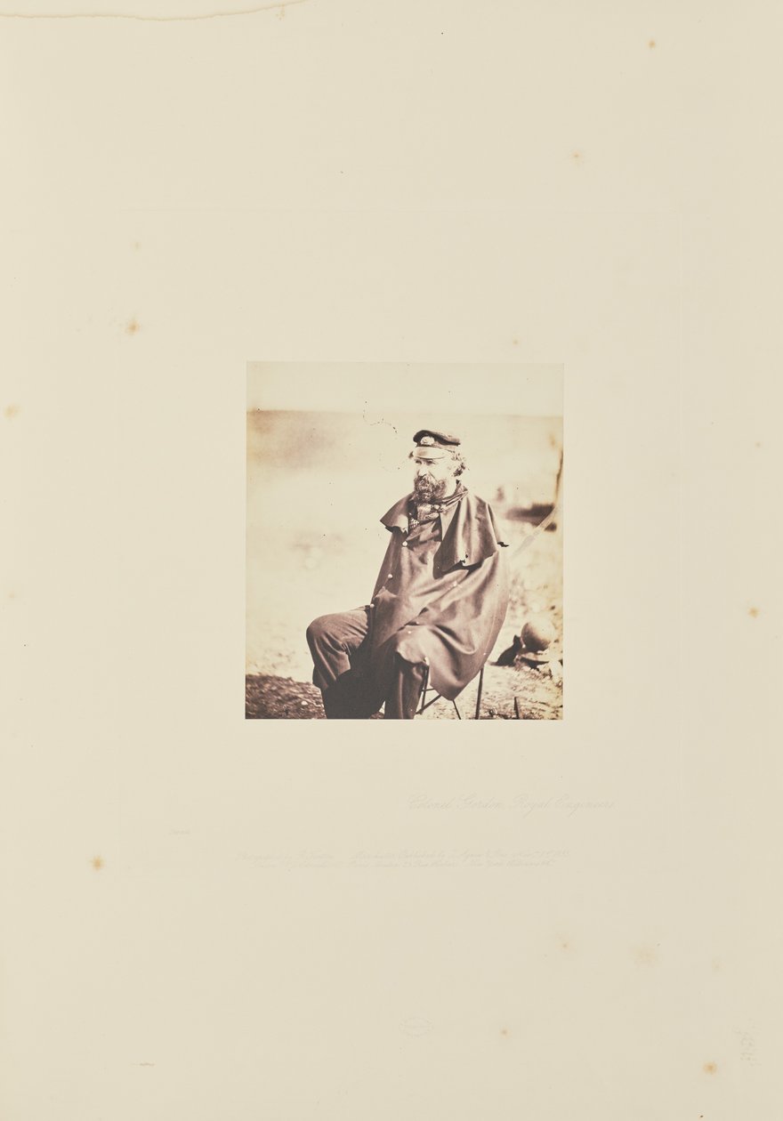 Gordon ezredes, királyi mérnökök alkotó: Roger Fenton