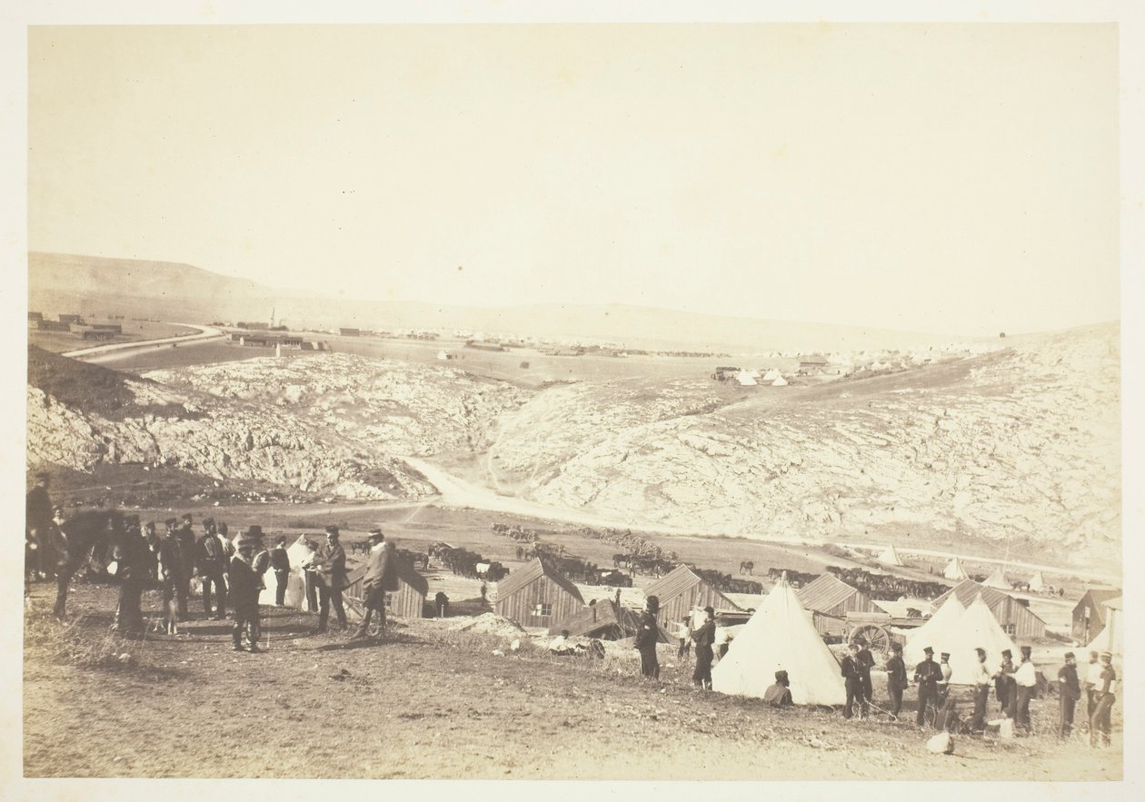 Lótüzérség tábora, 1855. alkotó: Roger Fenton