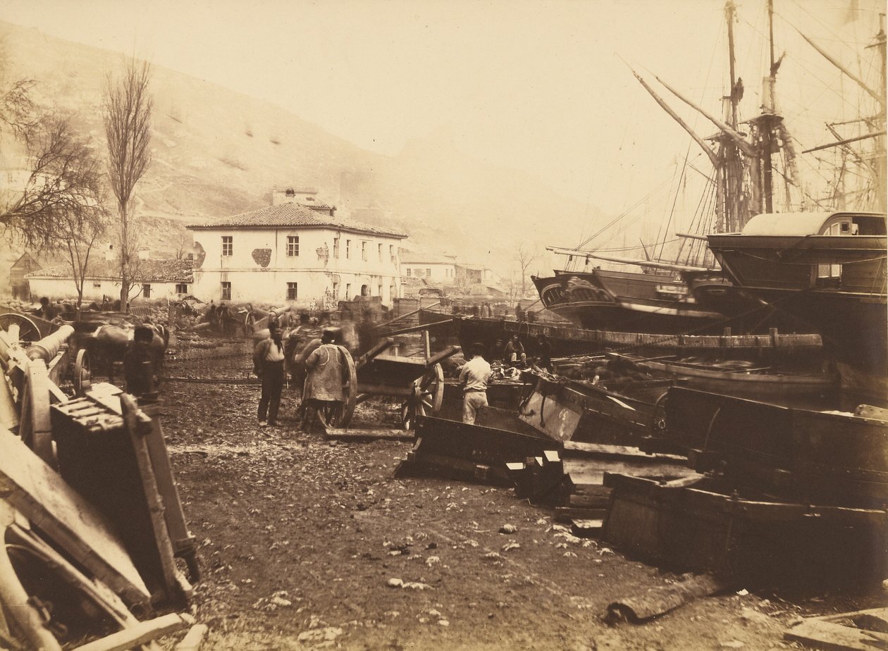 Landing Place, Ordnance Wharf, Balaklava alkotó: Roger Fenton