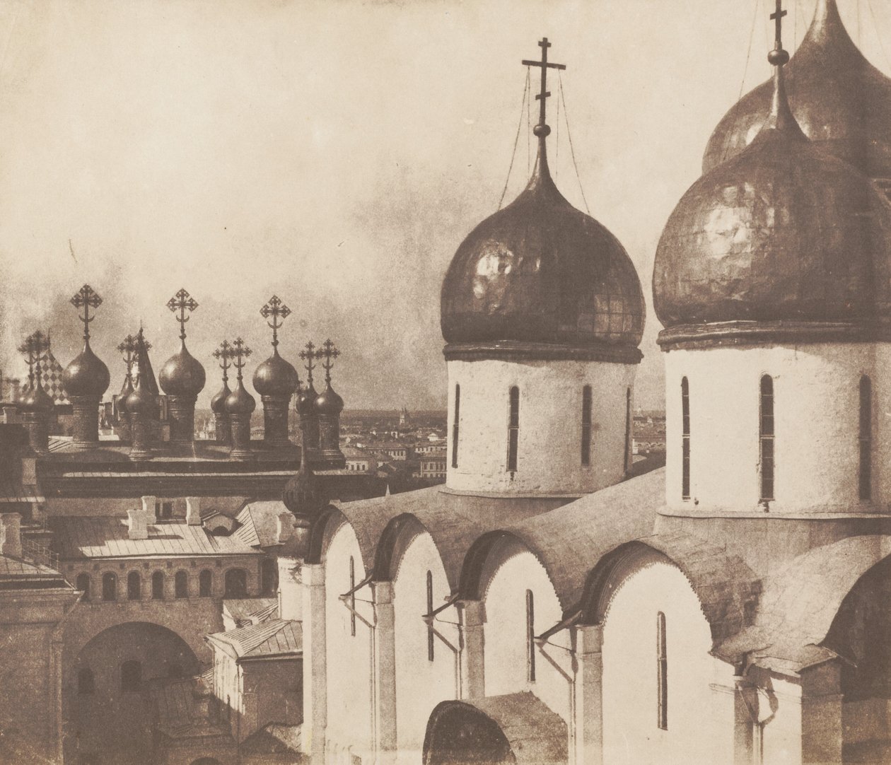 Moszkva, templomok kupolái a Kremlben alkotó: Roger Fenton