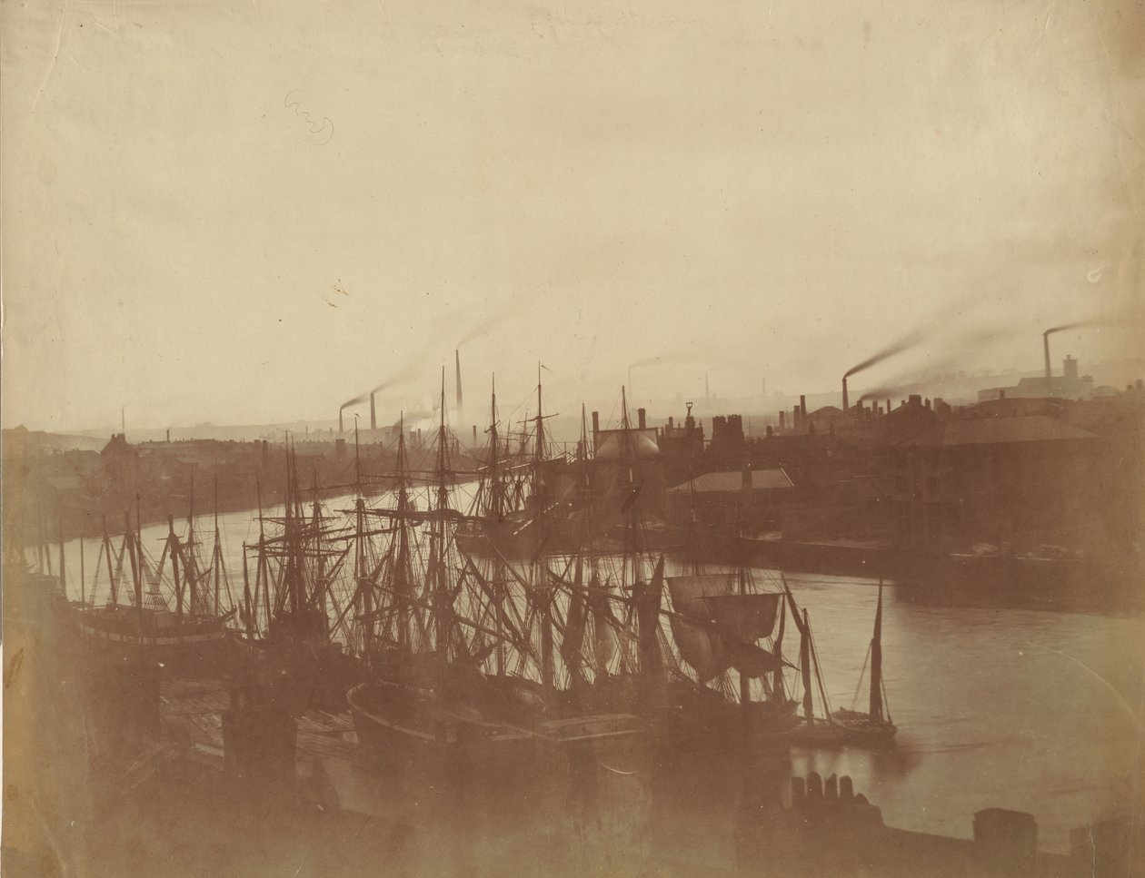 Newcastle a Tyne-on, 1850-es évek. alkotó: Roger Fenton