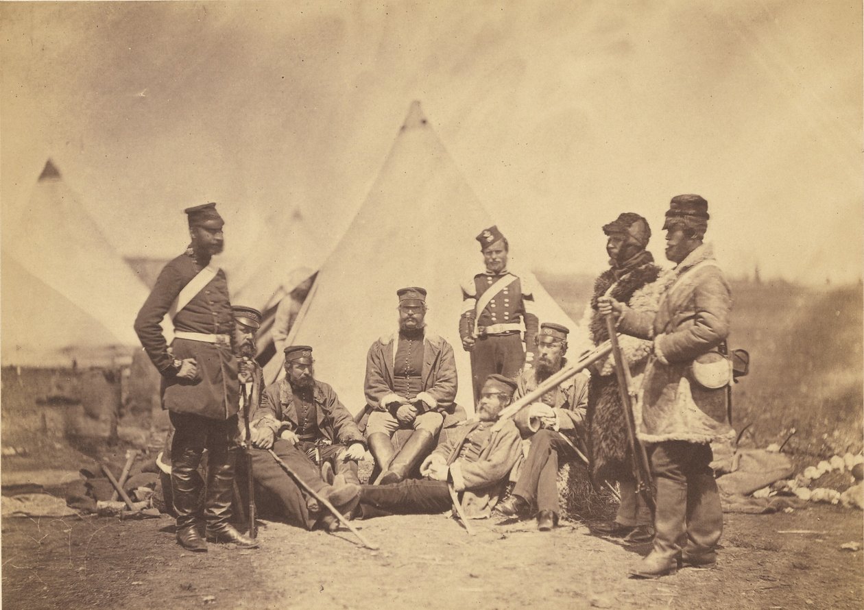 A 89. ezred tisztjei és emberei. alkotó: Roger Fenton