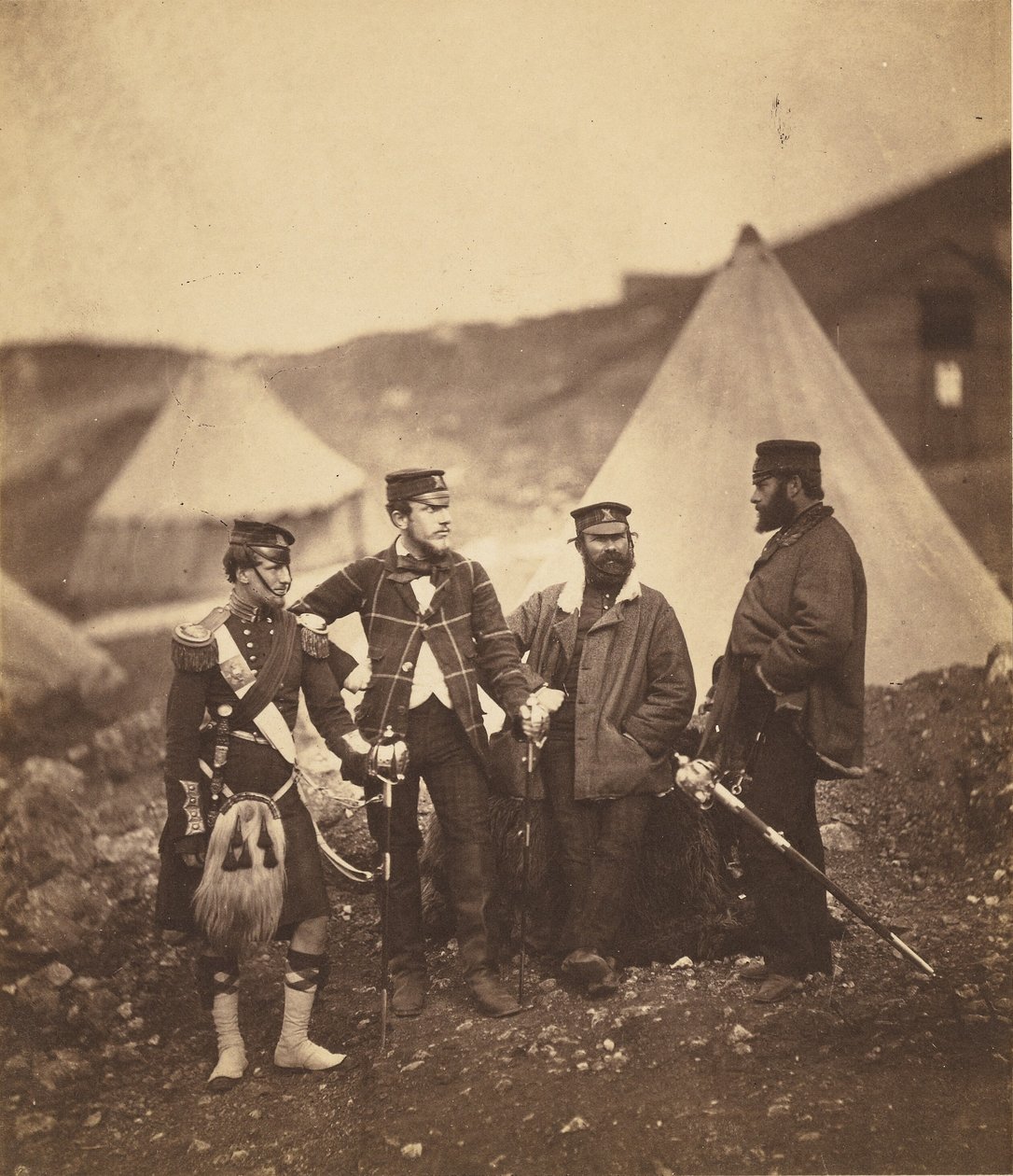 A 42. felföldi alakulat tisztjei alkotó: Roger Fenton