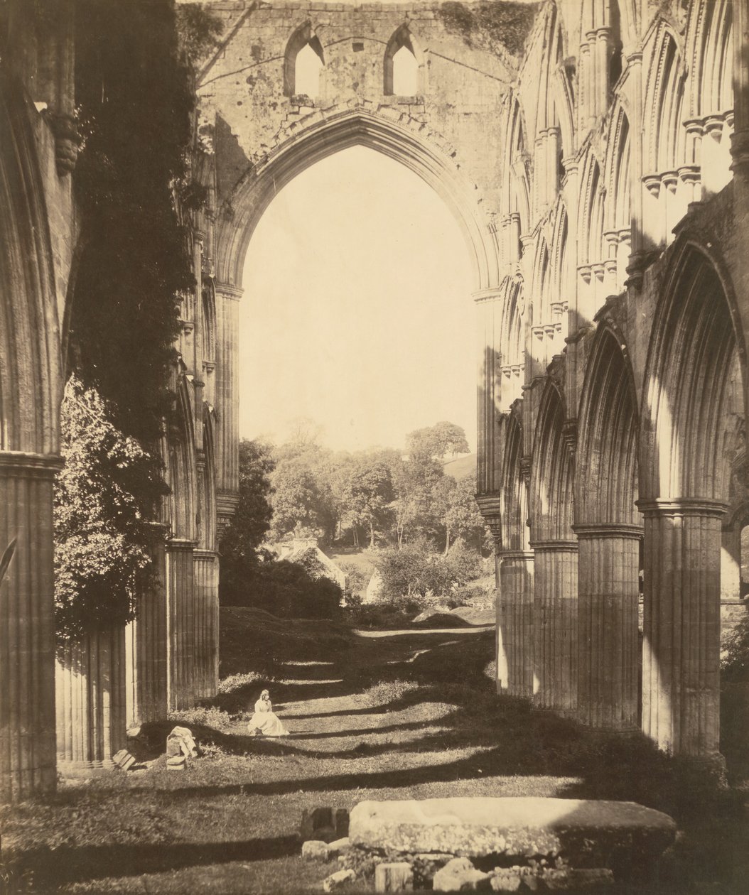 Rievaulx apátság, 1854. alkotó: Roger Fenton