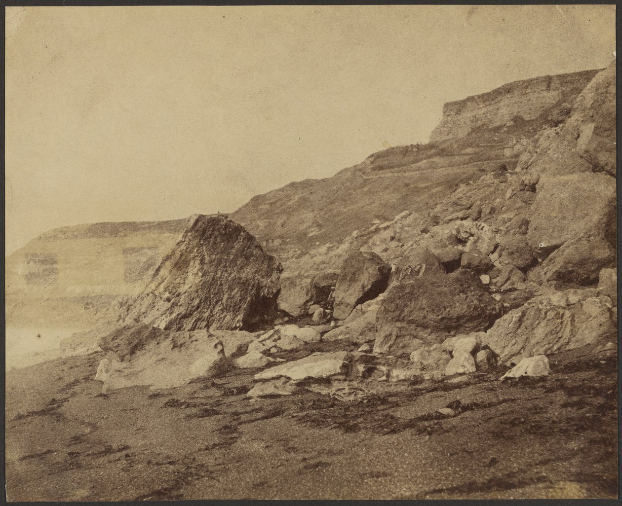 Rocken End (nyugatról nézve), Wight-sziget alkotó: Roger Fenton