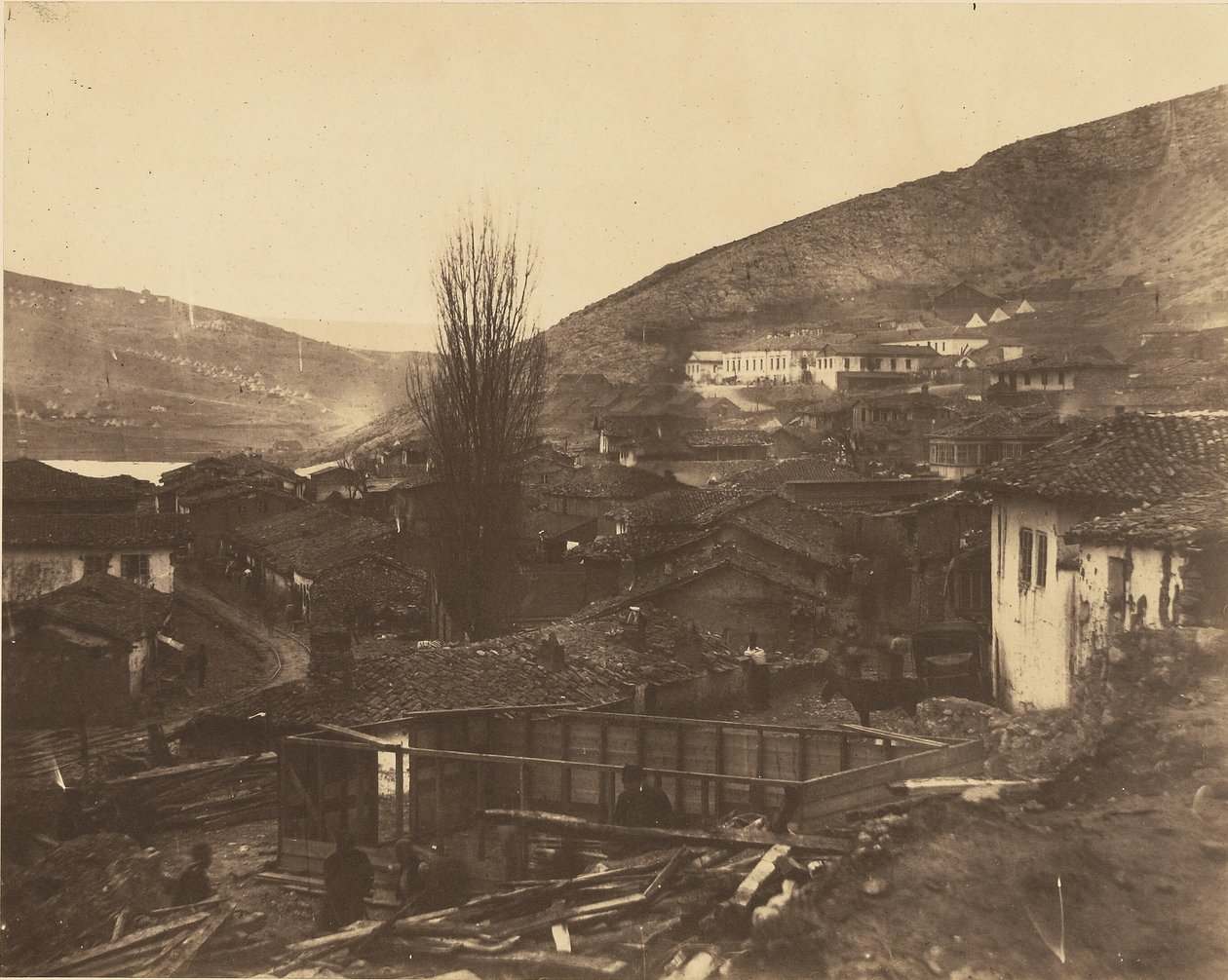 A balaklavai Vasút utca alkotó: Roger Fenton